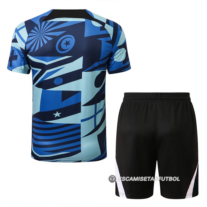 Chandal del Inter Milan Manga Corta 22-23 Azul - Pantalon Corto